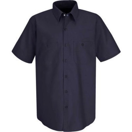 VF IMAGEWEAR Red Kap¬Æ Men's Wrinkle-Resistant Cotton Work Shirt Short Sleeve XL Dark Navy SC40- SC40DNSSXL